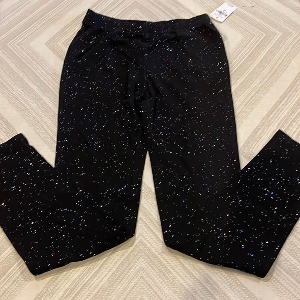 Gap Kids Girls Black with Sparkle Leggings